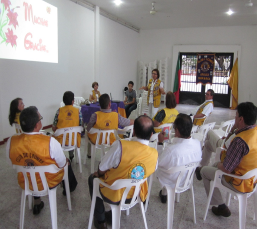 Visita al Club de Leones de Arauca